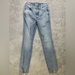 Good American Women's Skinny Jeans - Light Blue